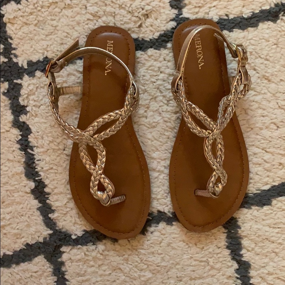 Gold Merona sandals